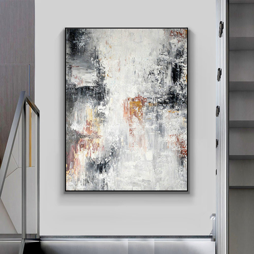 Hand painted Oil Painting Large Size Canvas Wall Art Modern Abstract Landscape Picture For Home Living Room,31inx47in,No Frame