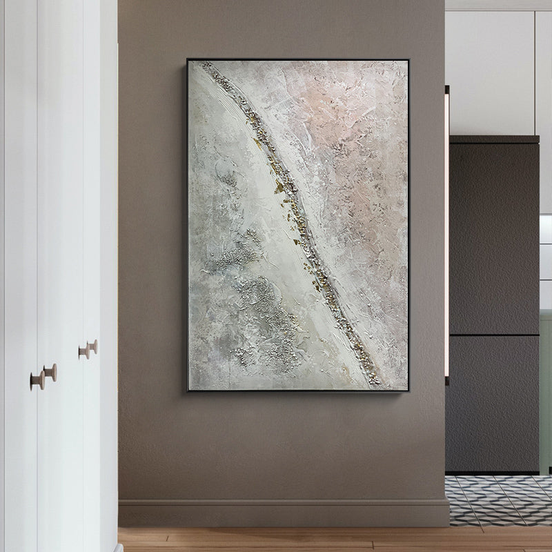 Pure Handmade Abstract Oil Painting Modern Wall Art On Canvas Nordic Mural Living Room Background Picture,31inx47in,No Frame