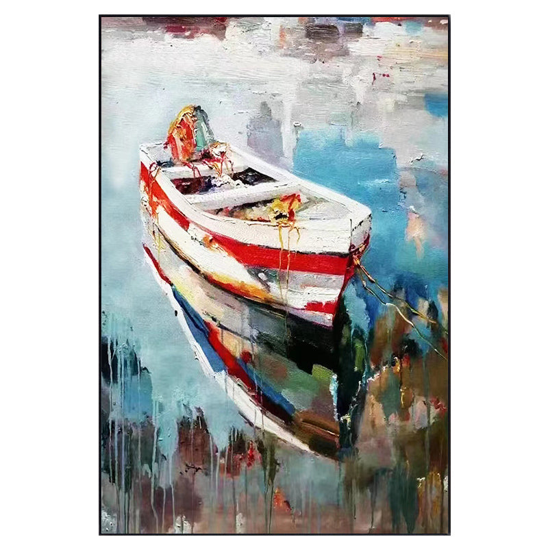 #700Handpainted Abstract Threedimensional Thick Oil Knife Painting Decorative Painting Aisle Corridor Mural Mooring Hanging Painting,31inx47in,No Frame