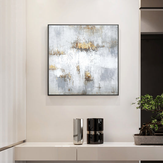 Original Abstract Art Painting Grey Oil Painting Wall Art Hand painted Oil Painting Canvas Art for