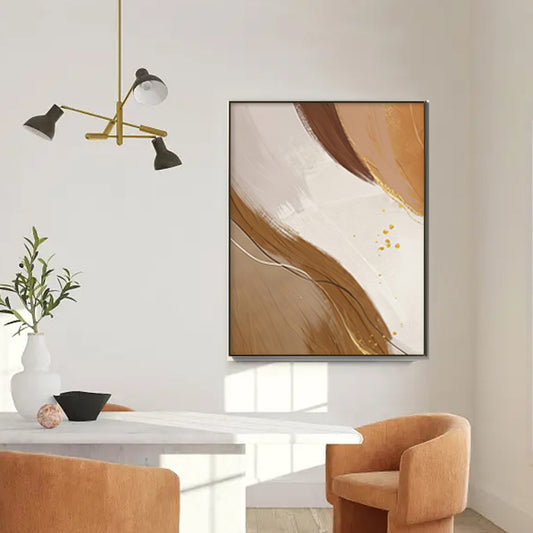 Abstract Handmade Customizable Oil Painting On Canvas Handpainted Wall Art Unframed For Dining Room ,31inx47in,No Frame