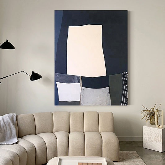 Handpainted Oil Painting On Canvas Modern Abstract Handmade Frameless Hanging Image For Living Room Decorative,31inx47in,No Frame