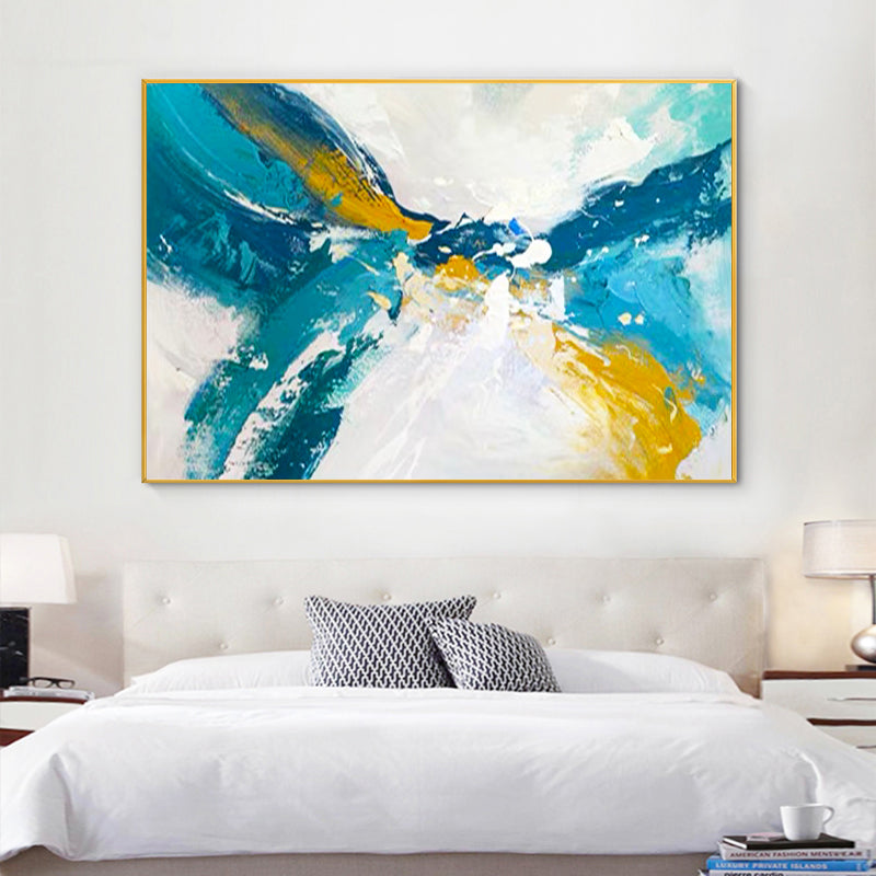 Abstract Hand painted Oil Painting Landscape Decoration Painting Living Room Bedroom Wall Hanging Painting Large Canvas,27inx54in,No Frame