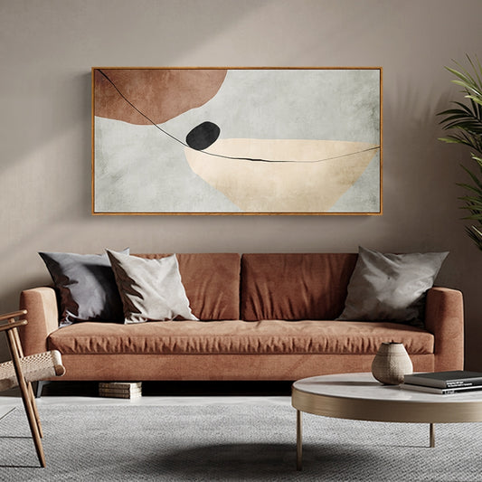 July Oil Painting Abstract Art Hanging Painting Minimalist Hand painted Living Room Bedroom Background Wall Decorative