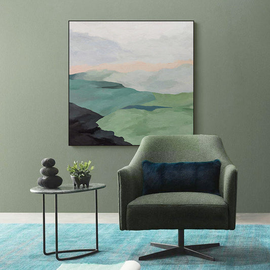 Pure Hand painted Oil Painting Modern Wall Art Living Room Oil Painting Abstract Square Painting Home