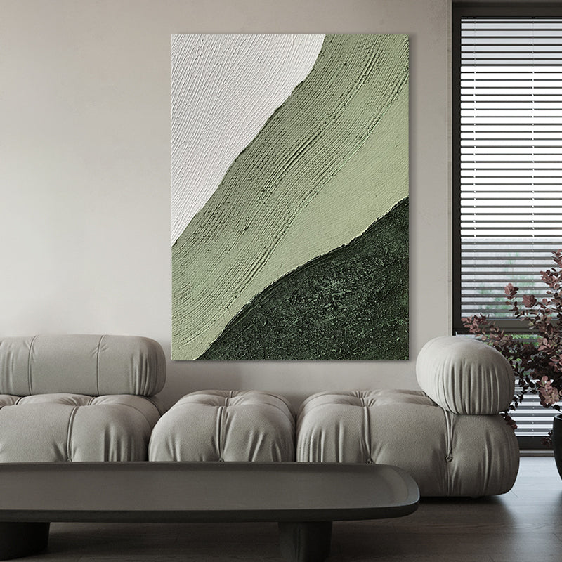Palette Painting Thick Acrylic Texture Abstract Canvas Picture Light Luxury Minimalist Hand painted Art Room,31inx47in,No Frame