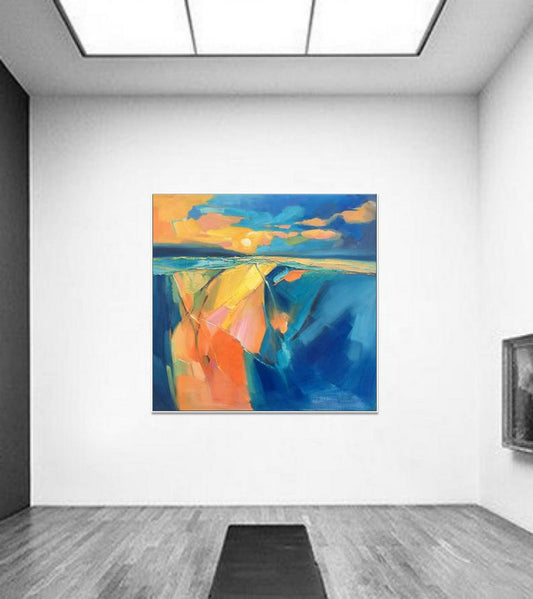 AbstractOilPaintingCanvasArtLargeOilPaintingOriginalArtAbstractArtModernArtContemporaryPainting 31in,No Frame