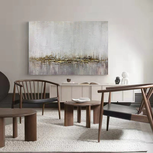 Beautiful Art Wall Pictures For Home Decoration Hand Drawn Canvas Oil Painting Custom Abstract Gold,31inx47in,No Frame