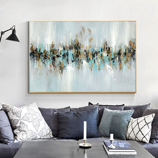 Hand Painted Oil Painting Abstract Landscape Paintings On Canvas Wall Art Pictures For Bedroom Living,27inx54in,No Frame