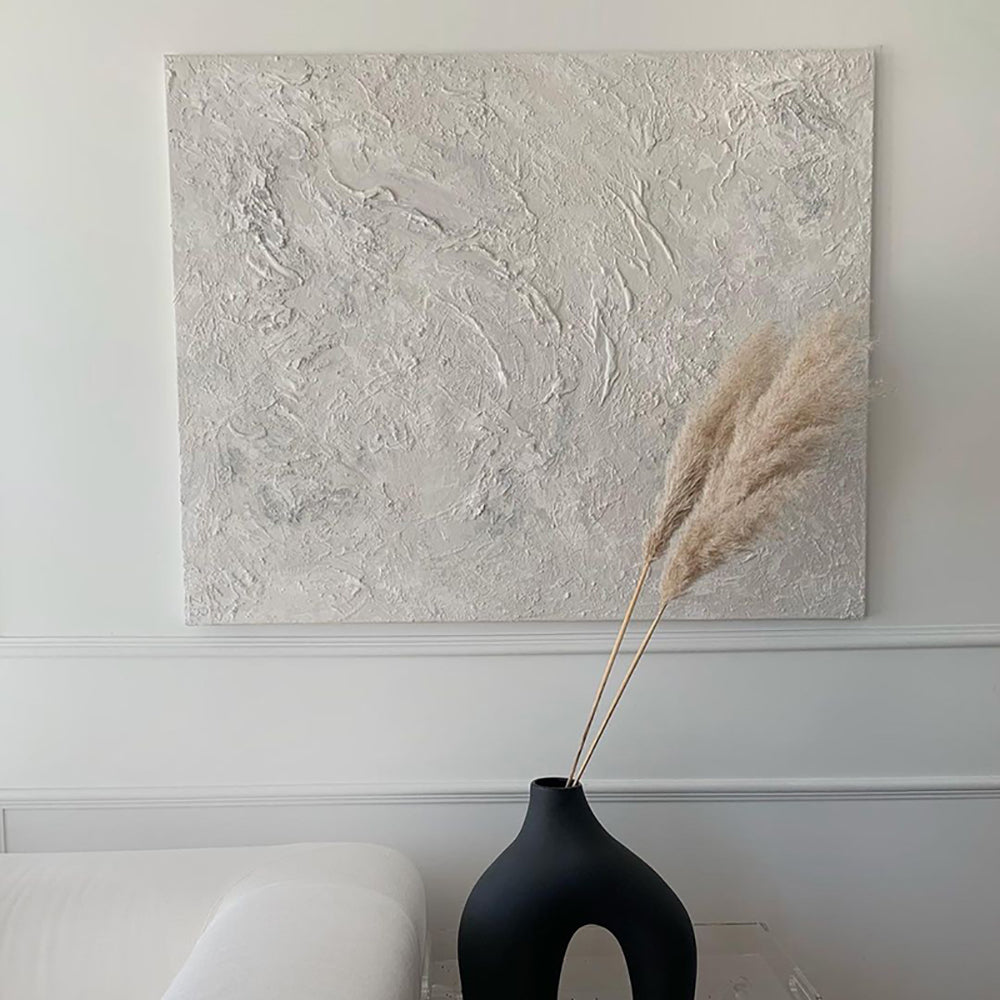 Modern Hand Painted Oil Painting Solid Color Thick Texture Abstract Painting On Canvas Wall Art Living,31inx31in,No Frame