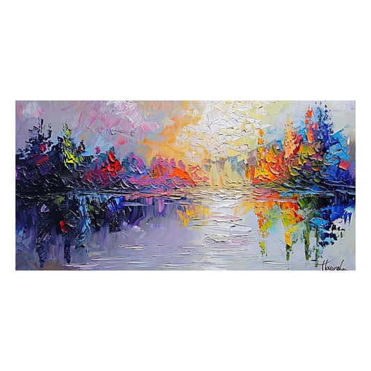 Original creation Landscape Hand painted Oil Painting Canvas Wall Art For Home Living Room Unframed/Rolled #032