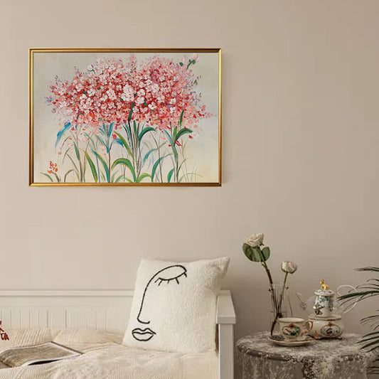 Hand Painted Flower Oil Painting On Canvas In Living Room Modern Wall Art Decorative,31inx47in,No Frame