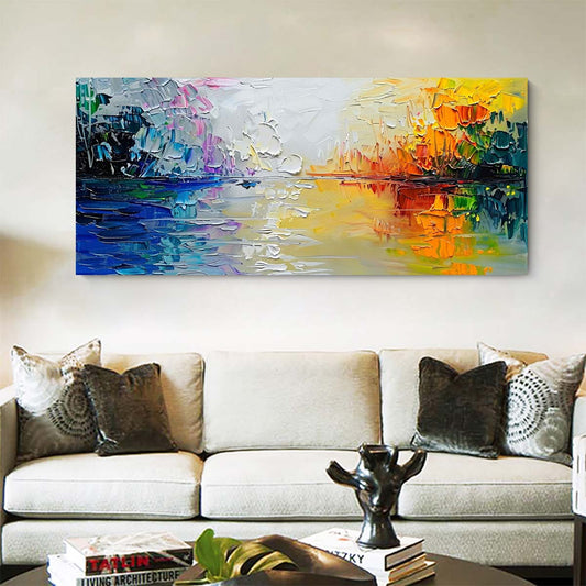 Original creation Landscape Hand painted Oil Painting Canvas Wall Art For Home Living Room Unframed/Rolled #030
