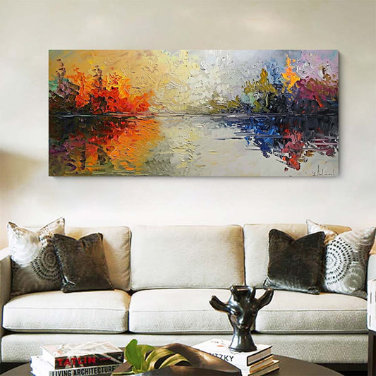 Original creation Landscape Hand painted Oil Painting Canvas Wall Art For Home Living Room Unframed/Rolled #041