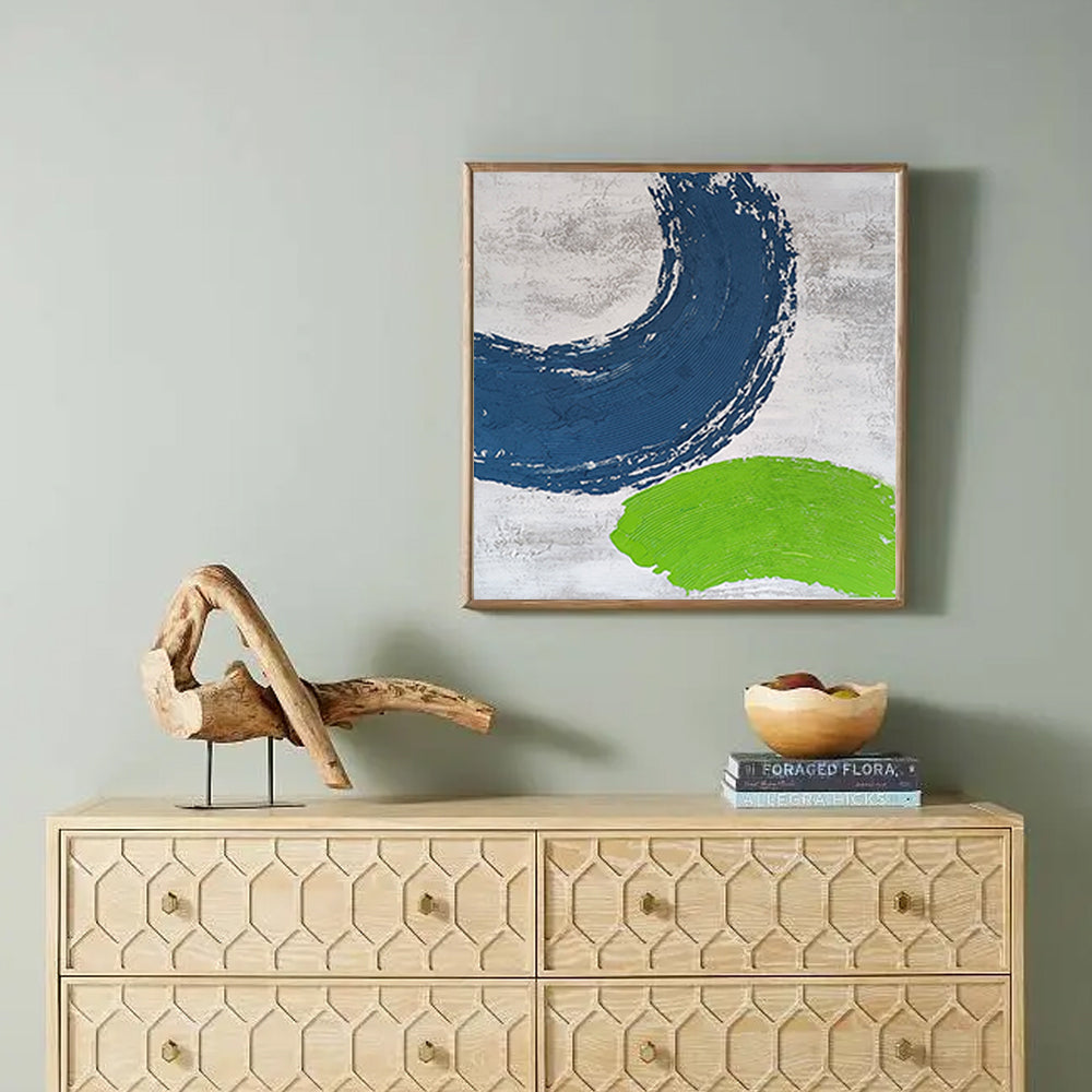 Modern Abstract Acrylic Canvas Paintings Wall Decoration Picture Art Hand Painted Design Oil Painting,31inx31in,No Frame