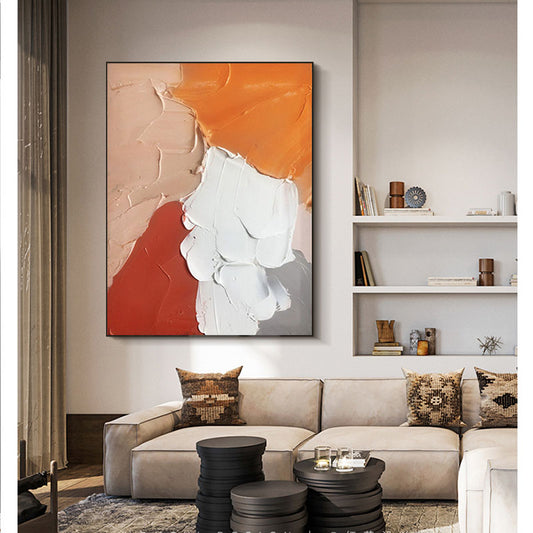 Handmade Abstract Large Color Block Painting Modern Wall Art Picture for Living Room Decoration Large,31inx47in,No Frame