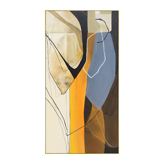 Modern Minimalist Hand-Painted Abstract Oil Painting Living Room Restaurant Painting Entrance Corridor Decorative Painting Nordi27inx54in,No Frame