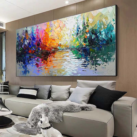 Original creation Landscape Hand painted Oil Painting Canvas Wall Art For Home Living Room Unframed/Rolled #012