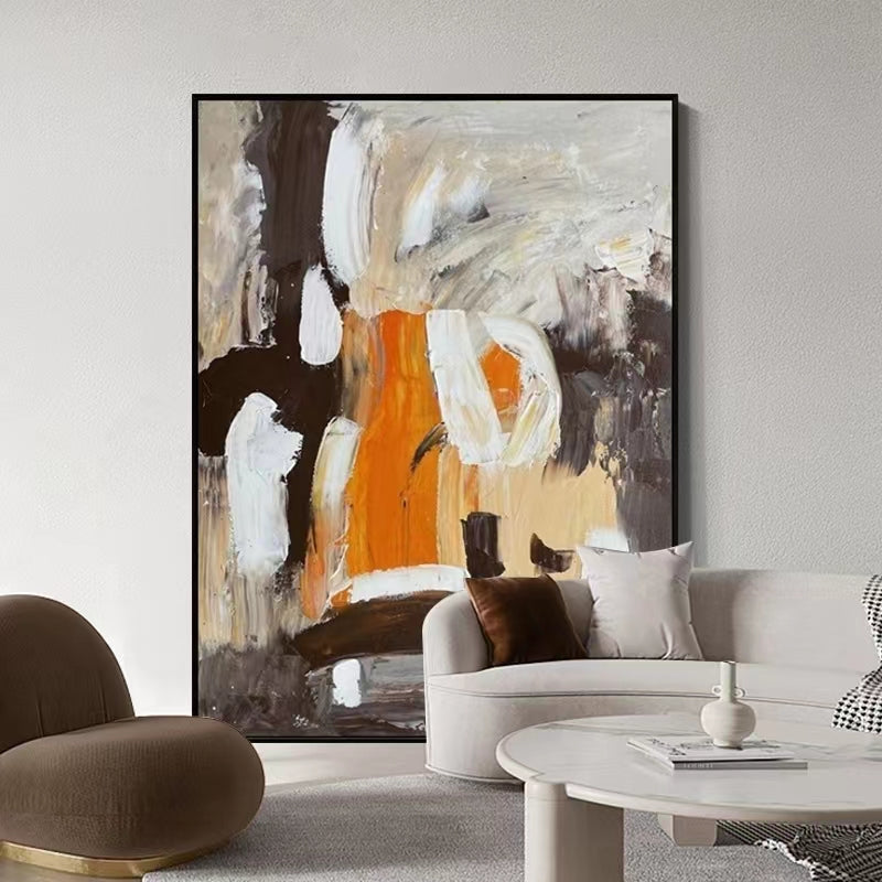 Original Corridor Hand painted Oil Painting Abstract Living Room Decorative Painting Simple Wall Hanging Picture Frameless,31inx47in,No Frame