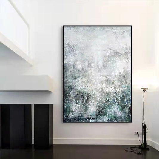 Pure Hand painted Abstract Oil Painting Modern Minimalist Aisle Decoration Painting Hotel Living Room Sofa Large,31inx47in,No Frame