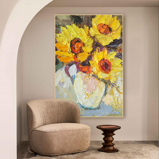 Abstract Pink Flower Oil Painting Handmade On Canvas Modern Wall Art Decoration Picture Hand Painted,31inx47in,No Frame