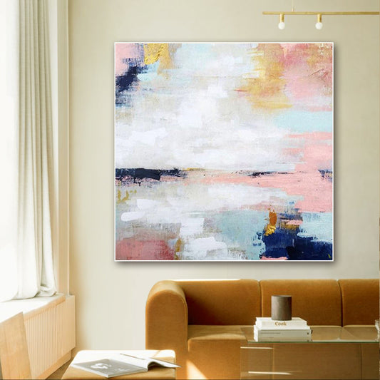 Modern Abstract Oil Painting Canvas Abstract Prints and Posters Living Room Home Decoration Cuadros Wall Art,31inx31in,No Frame