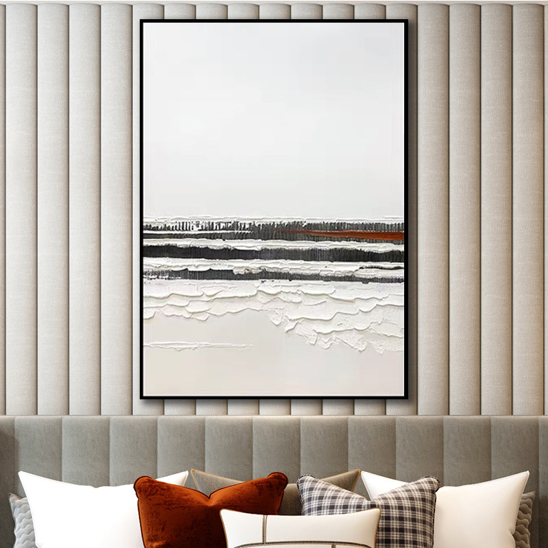 Hand Painted Abstract Oil Painting Modern Nordic Living Room Sofa Bedroom Paintings Corridor Vertical Decorative Painting ,31inx47in,No Frame