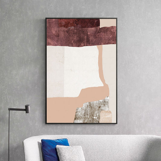 Handmade Abstract Large Color Block Painting Modern wall Art Picture For Living Room Decoration Large,31inx47in,No Frame