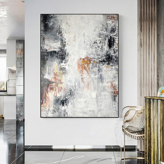 Hand painted Oil Painting Large Size Canvas Wall Art Modern Abstract Landscape Picture For Home Living Room,31inx47in,No Frame