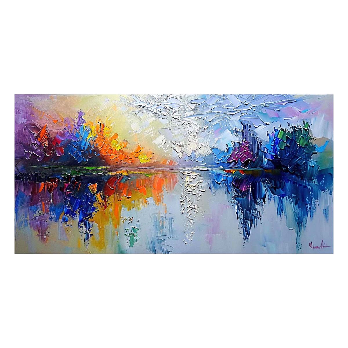 Original creation Landscape Hand painted Oil Painting Canvas Wall Art For Home Living Room Unframed/Rolled #031