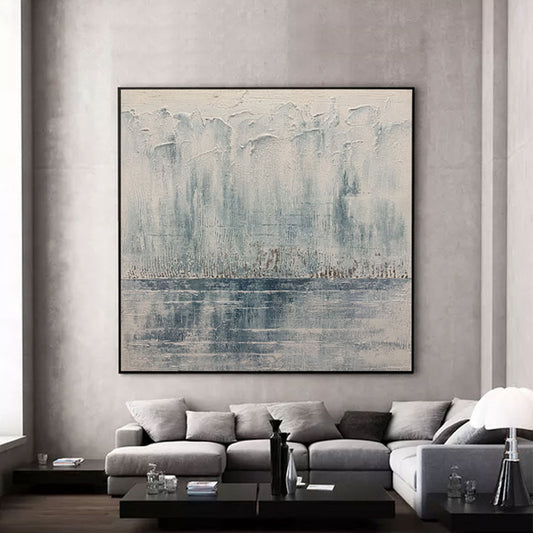 Palette Knife Abstract Canvas Oil Painting Hand Painted Textured Simple Abstract Art For Living Room Decoration
