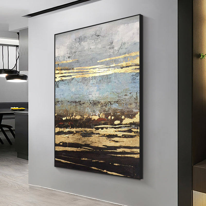 Beautiful Painting Artistic Abstract Paintings Handpainted Oil Painting On Canvas Large Modern Coffeehouse Decoration,31inx47in,No Frame