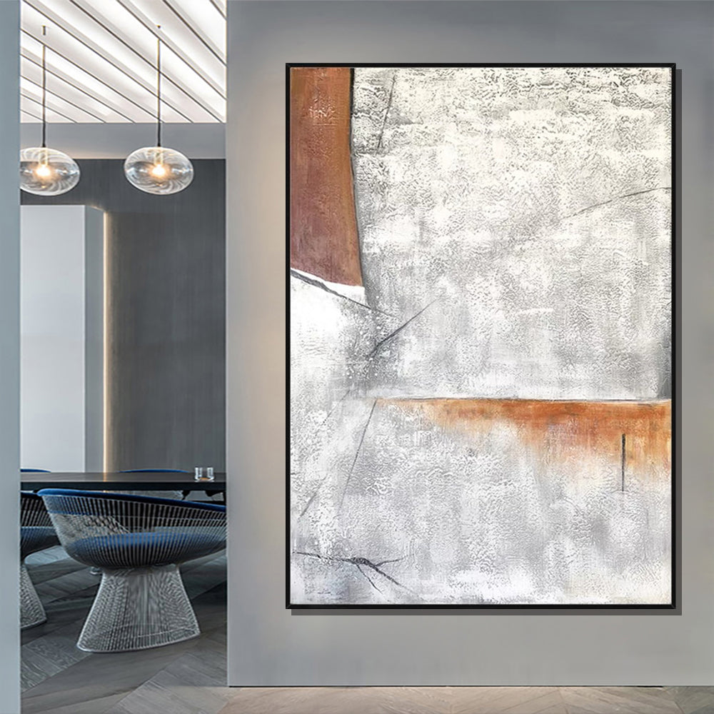 #1060Abstract Simple Design Wall Oil Paintings Handmade Texture Painting Canvas Wall Art Pictures For Office Wall,31inx47in,No Frame