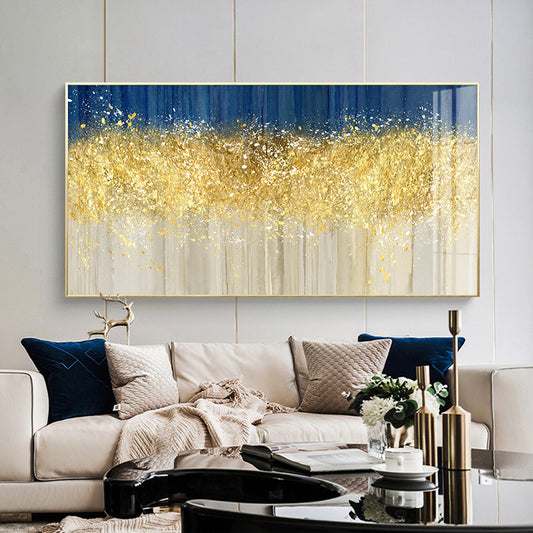 Hand Painted Oil Painting Tree of Life Wall Art Abstract Art Fortune Tree Golden Wall Art,27inx54in,No Frame