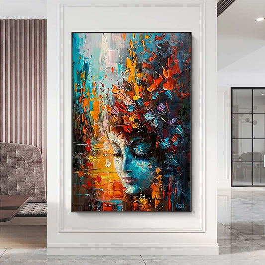 Original creation City Hand painted Oil Painting Canvas Wall Art For Home Living Room Unframed/Rolled #061