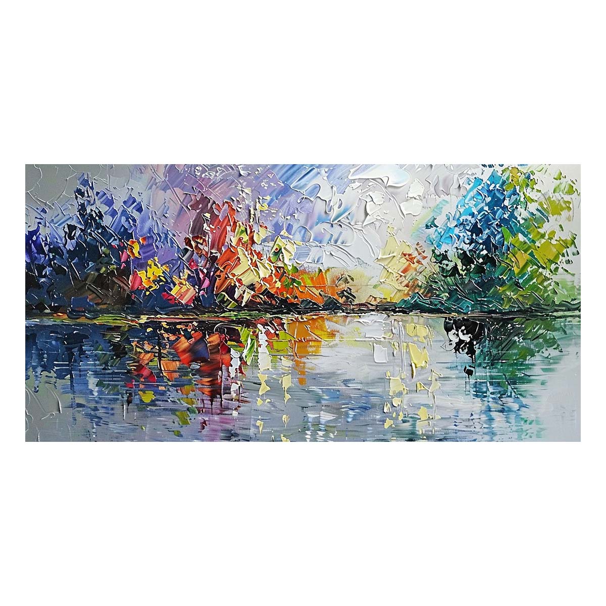 Original creation Landscape Hand painted Oil Painting Canvas Wall Art For Home Living Room Unframed/Rolled #040