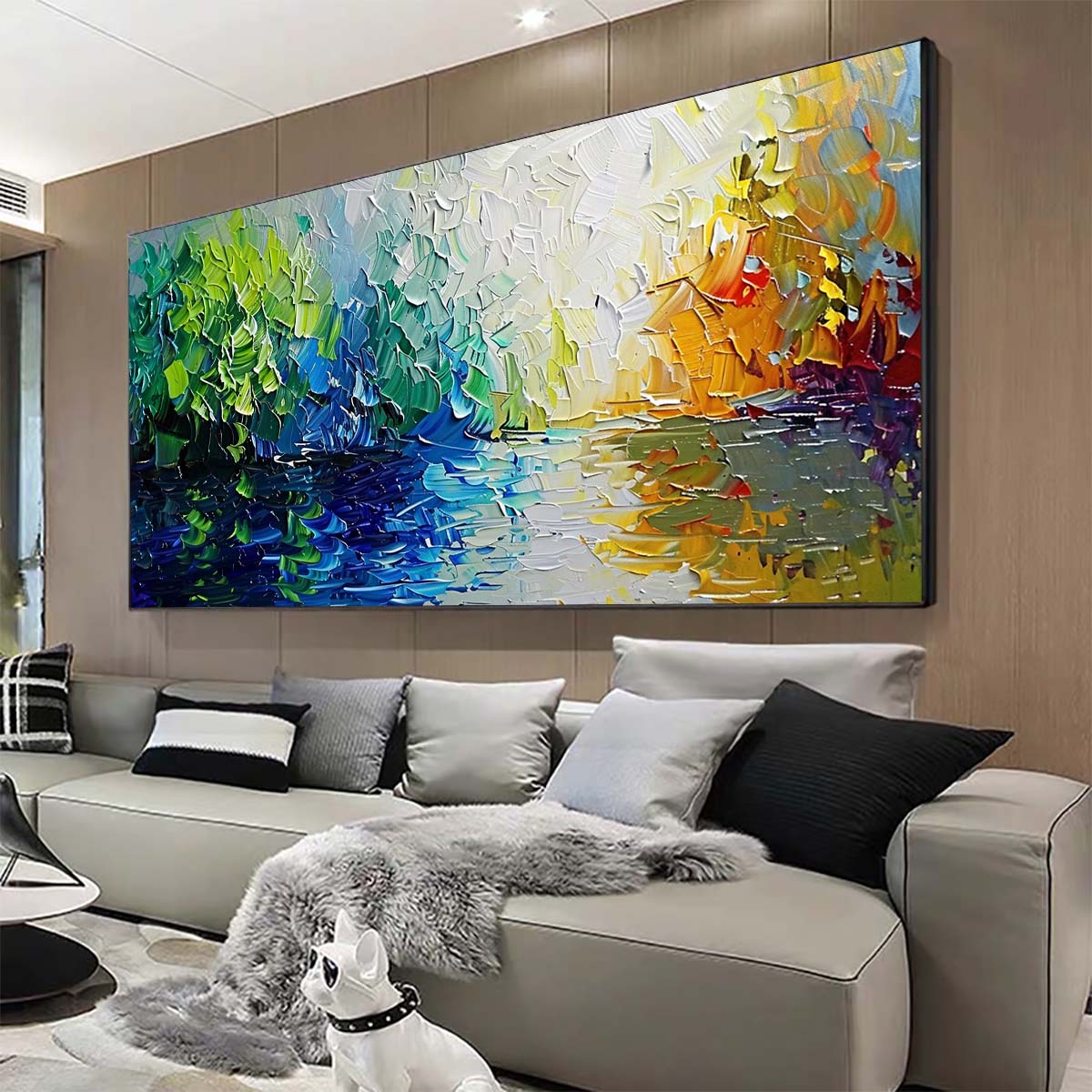 Original creation Landscape Hand painted Oil Painting Canvas Wall Art For Home Living Room Unframed/Rolled #039