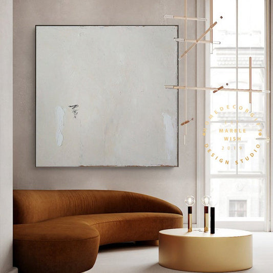 LargeOriginalBeigeAbstractPaintingForLivingRoomContemporaryOilPaintingsBeigePaintingOversizedScandinavianArt 31in,No Frame