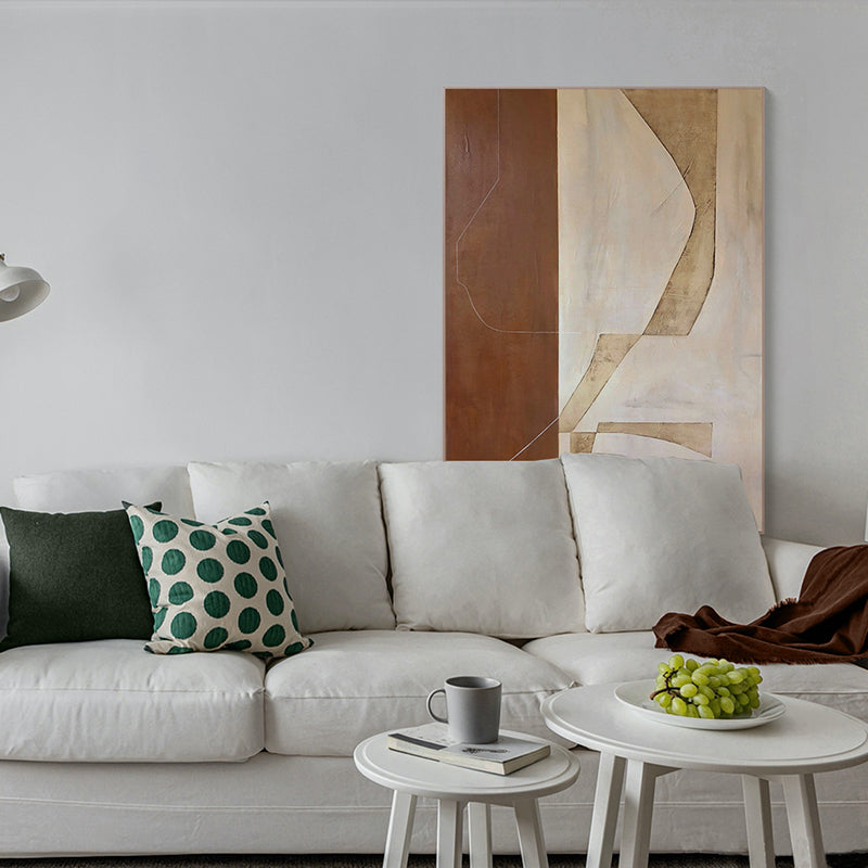 Free Shipping Modern Hand Drawn Abstract Oil Painting Wall Art On Canvas Hanging Mural Hotel Picture,31inx47in,No Frame