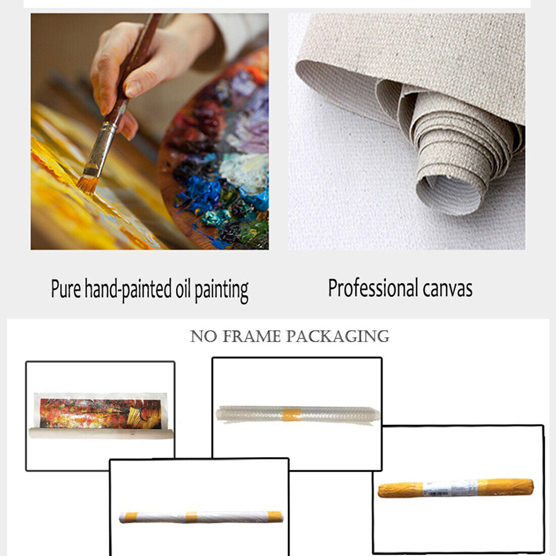 Original creation City Hand painted Oil Painting Canvas Wall Art For Home Living Room Unframed/Rolled #059