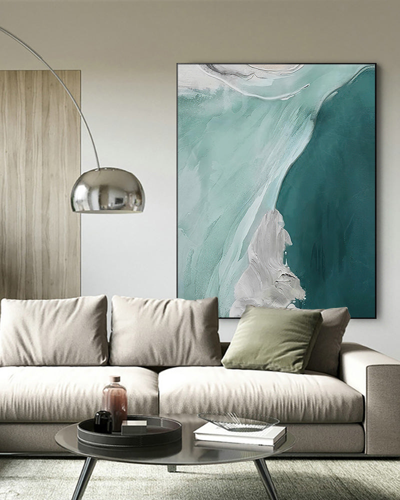 Fashion Art Wholesale Abstract Oil Painting On Canvas Handmade Beautiful Colors Abstract Landscape Oil,31inx47in,No Frame