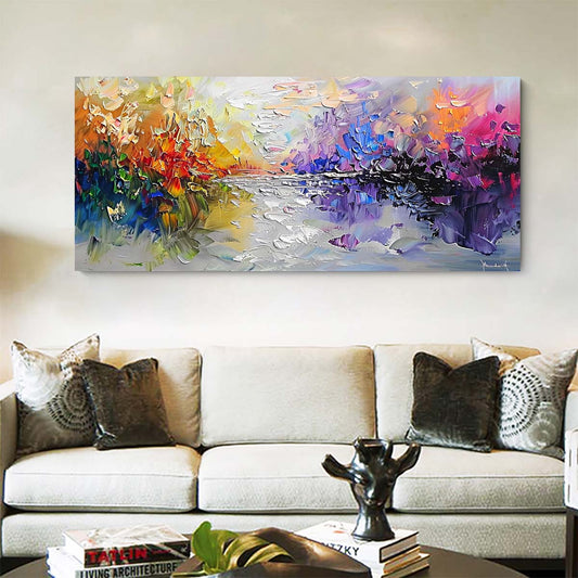 Original creation Landscape Hand painted Oil Painting Canvas Wall Art For Home Living Room Unframed/Rolled #013