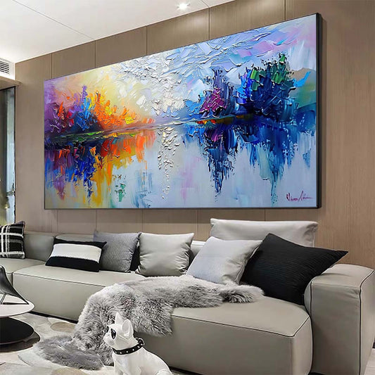 Original creation Landscape Hand painted Oil Painting Canvas Wall Art For Home Living Room Unframed/Rolled #031