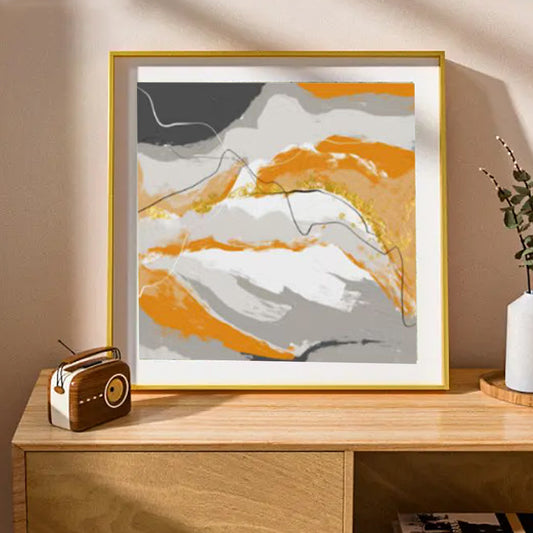 Abstract Frameles Hand Painted Oil Painting Handmade On Canvas Acrylic Wall Pictures Hand Painted Art,31inx31in,No Frame