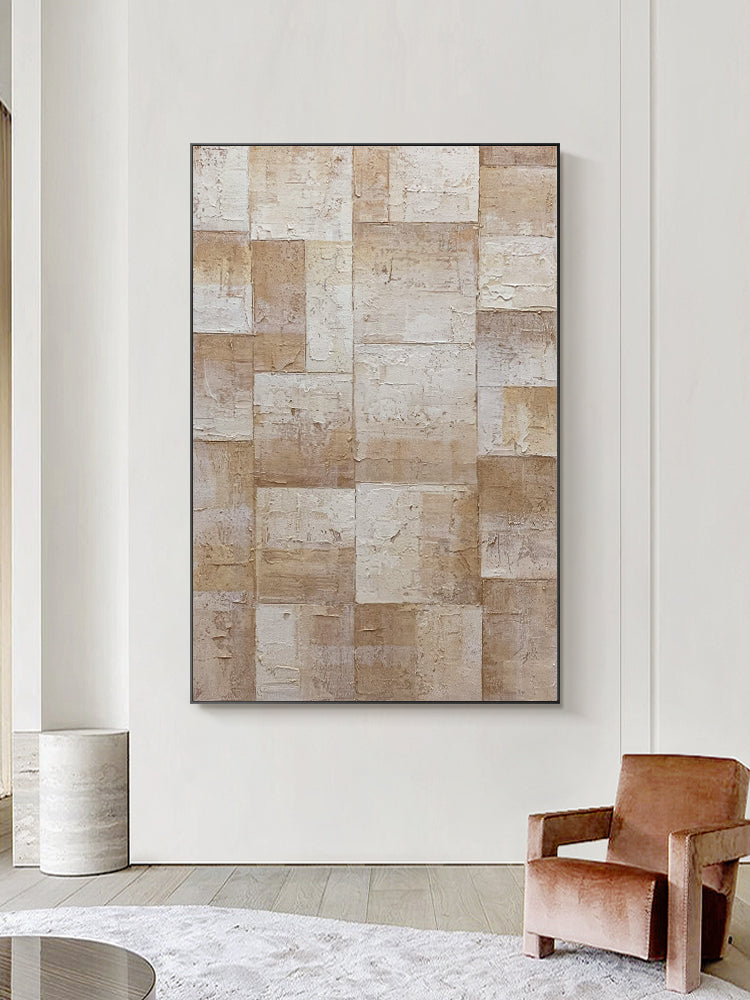 Texture Hand painted Knife Painting Frameless Art Canvas Picture Modern Abstract House Wall Decor Oil Painting,31inx47in,No Frame