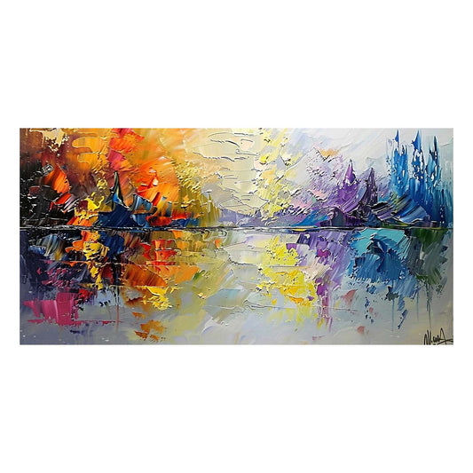 Original creation Landscape Hand painted Oil Painting Canvas Wall Art For Home Living Room Unframed/Rolled #051