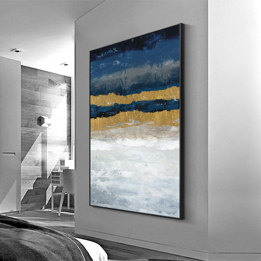 #1100Wall Painting Design  Hand painted Abstract Simple Oil Painting Unframed Canvas Wall Decor Art,31inx47in,No Frame