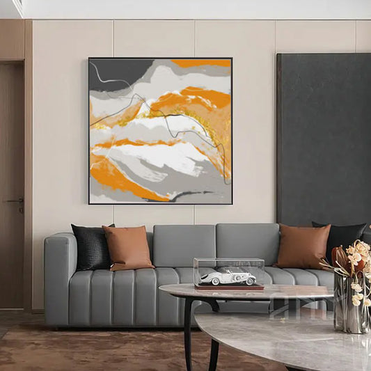 Abstract Frameles Hand Painted Oil Painting Handmade On Canvas Acrylic Wall Pictures Hand Painted Art,31inx31in,No Frame