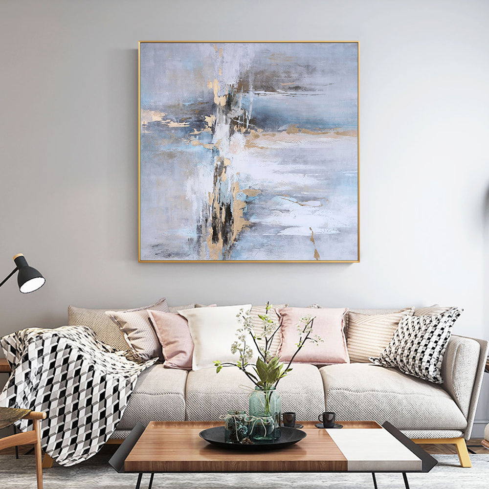 Modern Abstract Landscape Hand Painted Oil Painting Canvas Wall Art Picture Nordic Oil Painting For Home