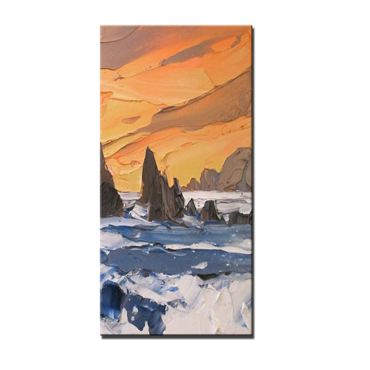 #500Abstract Oil Painting Hand Painted Landscape Oil Painting Thick Oil On Canvas For Living Room Home,27inx54in,No Frame